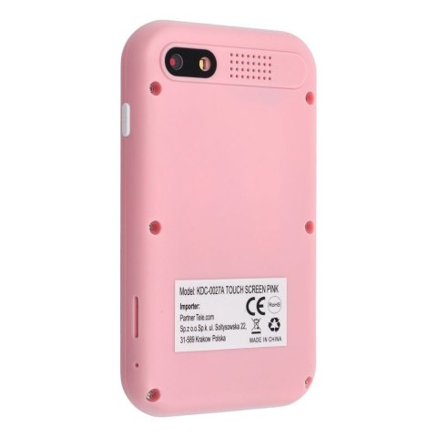 Konsola do gier dla dzieci z ekranem dotykowym 2,8" KDC-0027A różowy