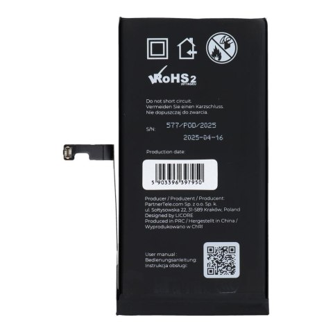 LICORE bateria do IPHONE 15 Plus 4383 mAh
