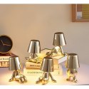 Lampka nocna GOLD MAN Art Deco siedzący (wzór 7) MLTL