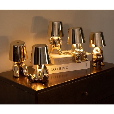 Lampka nocna GOLD MAN Art Deco siedzący (wzór 7) MLTL