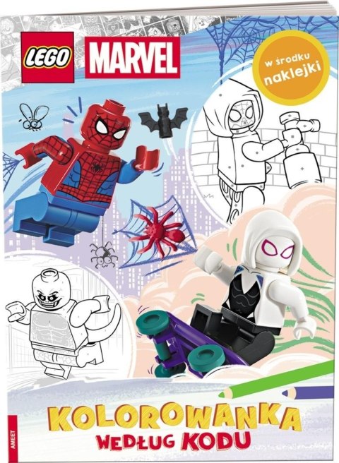 Lego Spider-Man. Kolorowanka według kodu
