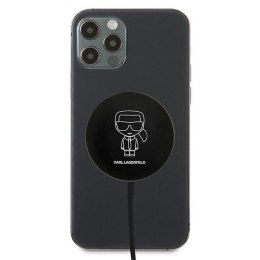 Ładowarka indukcyujna Karl Lagerfeld zgodna z MagSafe 15W KLCBMSIKBK czarna