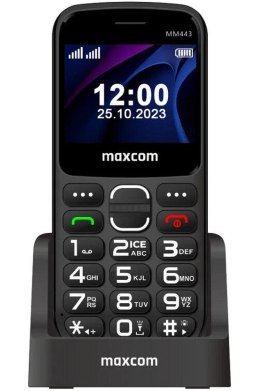 MAXCOM telefon dla seniora MM443 czarny