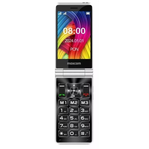 MAXCOM telefon dla seniora z klapką MM835 czerwony