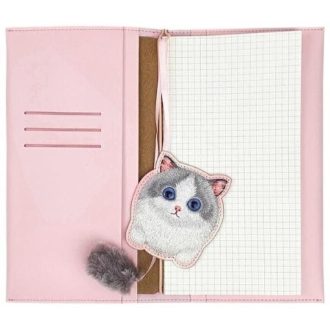 NIMMY zestaw 2w1 notatnik + długopis BIG EYED PET 2.0 Cat różowy