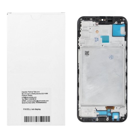 REWA wyświetlacz LCD do SAMSUNG A15 OLED czarny z ramka