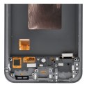 REWA wyświetlacz LCD do SAMSUNG A56 5G OLED czarny z ramka