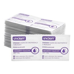 Ściereczki / gaziki do czyszczenia LCD / okularów itp. 100szt/opakowanie - dualpack sucha (50szt.) i mokra (50szt.)