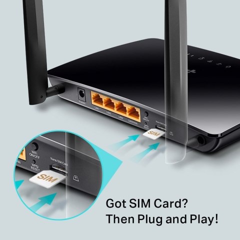 TP-LINK router Wi-Fi 4G LTE wejście karta SIM TL-MR6400