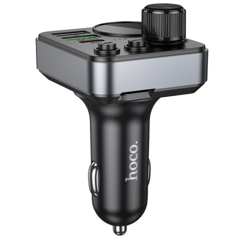 Transmiter samochodowy bluetooth Hoco 2 x USB A + USB C QC3.0 PD 48W E86 czarny