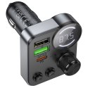 Transmiter samochodowy bluetooth Hoco 2 x USB A + USB C QC3.0 PD 48W E86 czarny