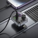 Transmiter samochodowy bluetooth Hoco 2 x USB A + USB C QC3.0 PD 48W E86 czarny