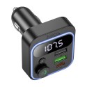 Transmiter samochodowy bluetooth Hoco QC3.0 PD 20W E85 czarny