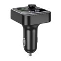 Transmiter samochodowy bluetooth Hoco QC3.0 PD 20W E85 czarny