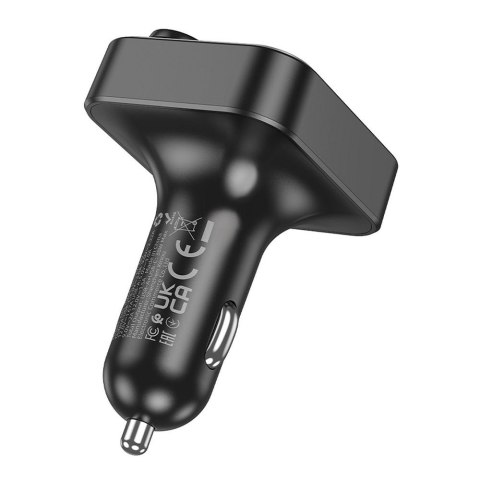 Transmiter samochodowy bluetooth Hoco QC3.0 PD 20W E85 czarny