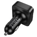Transmiter samochodowy bluetooth Hoco USB A + USB C QC PD 35W E87 czarny