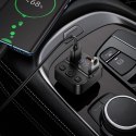 Transmiter samochodowy bluetooth Hoco USB A + USB C QC PD 35W E87 czarny