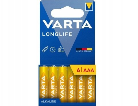 VARTA bateria alkaliczna R3 (AAA) Longlife 6 szt