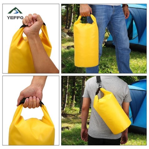 Wodoodporna torba typu Bucket 20L żółta