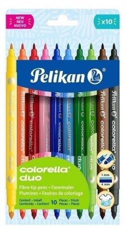 Flamastry Colorella Duo dwustronne 10kol. PELIKAN