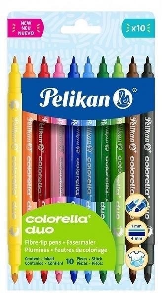 Flamastry Colorella Duo dwustronne 10kol. PELIKAN