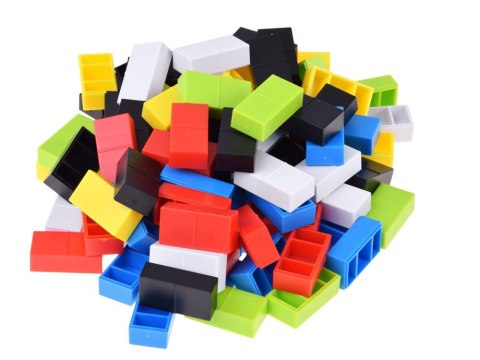 Domino dla Dzieci 100 Elementów Kolorowe Klocki Układanka Edukacyjna ZA6290