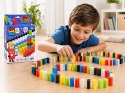 Domino dla Dzieci 100 Elementów Kolorowe Klocki Układanka Edukacyjna ZA6290