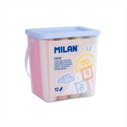 Kreda MAXI 12 kolorów w wiaderku MILAN