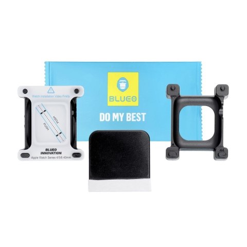 Szkło Hartowane 5D do Apple Watch SE / SE 2 / SE 3 40MM Mr. Monkey Glass (Anti-Static Strong HD) czarne