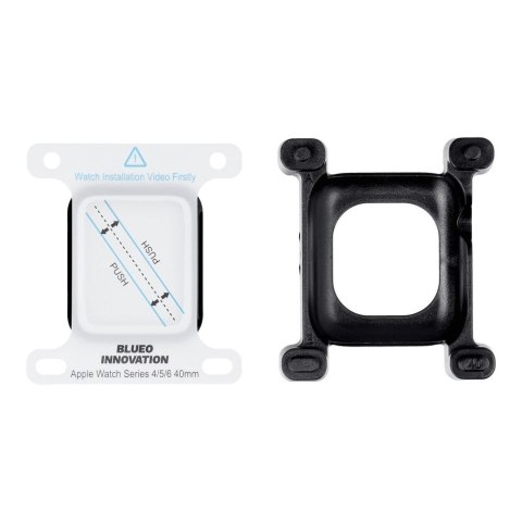 Szkło Hartowane 5D do Apple Watch SE / SE 2 / SE 3 40MM Mr. Monkey Glass (Anti-Static Strong HD) czarne