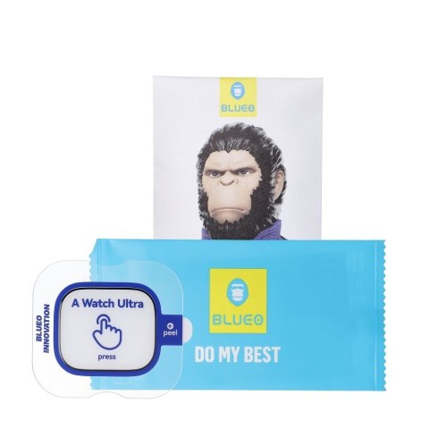 Szkło Hartowane 5D do Apple Watch ULTRA / ULTRA 2 / ULTRA 3 Mr. Monkey Glass (Anti-Static Strong HD) czarne