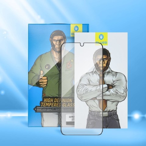 Szkło Hartowane 5D do iPhone 14 Mr. Monkey Glass (Anti-Static Strong HD) czarne
