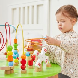 Viga Drewniany Stolik Edukacyjny Farma Sensoryczny Przeplatanka XXL Montessori