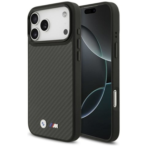 BMW futerał do IPHONE 17 Pro Max kompatybilny z MagSafe BMHMP17X24CFMMK (Kevlar Matt) black