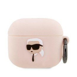Etui na słuchawki Karl Lagerfeld do Apple Airpods PRO (3D Sil NFT Karl) różowe