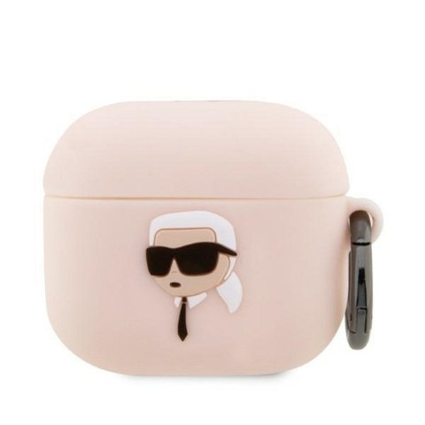 Etui na słuchawki Karl Lagerfeld do Apple Airpods PRO (3D Sil NFT Karl) różowe