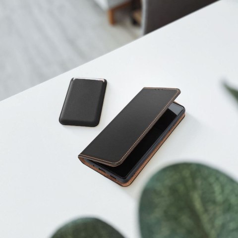 Etui z klapką na Xiaomi Redmi 17C Smart Pro Book skórzane czarne