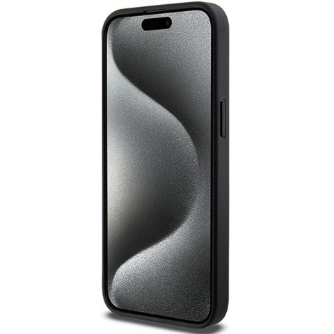 KARL LAGERFELD futerał do IPHONE 13 Pro Max KLHCP13XGSACHPK (Gripstand Saffiano choupette PIN) czarny