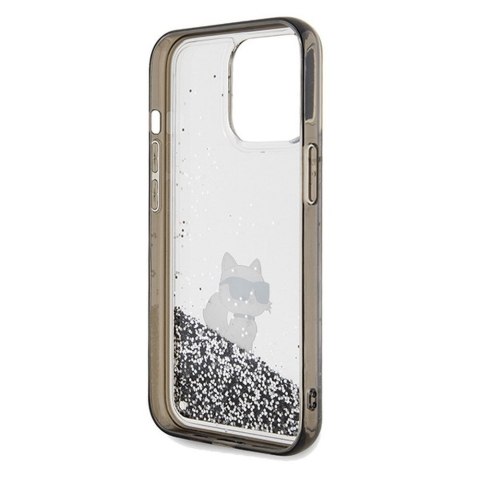 KARL LAGERFELD futerał do IPHONE 13 Pro Max KLHCP13XLKCNSK (Liquid Glitter C) transparentny