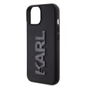 KARL LAGERFELD futerał do IPHONE 15 KLHCP15S3DMBKCK (3D Logo Glitter) czarny