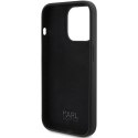 KARL LAGERFELD futerał do IPHONE 15 Pro KLHCP15LSKSBMCK (Silicone Karl Script Logo) czarny