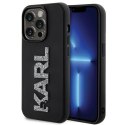 KARL LAGERFELD futerał do IPHONE 15 Pro Max KLHCP15X3DMBKCK (3D Logo Glitter) czarny