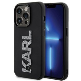 KARL LAGERFELD futerał do IPHONE 15 Pro Max KLHCP15X3DMBKCK (3D Logo Glitter) czarny