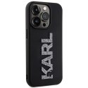 KARL LAGERFELD futerał do IPHONE 15 Pro Max KLHCP15X3DMBKCK (3D Logo Glitter) czarny