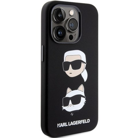 KARL LAGERFELD futerał do IPHONE 15 Pro Max KLHCP15XSDHKCNK (Silicone KC) czarny