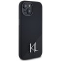 KARL LAGERFELD futerał do IPHONE 15 kompatybilny z MagSafe KLHMP15SSCMKMPCK (Silicone Initial Metal Logo) czarny