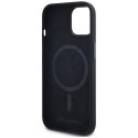 KARL LAGERFELD futerał do IPHONE 15 kompatybilny z MagSafe KLHMP15SSCMKMPCK (Silicone Initial Metal Logo) czarny