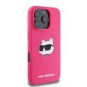 KARL LAGERFELD futerał do IPHONE 16 Pro Max kompatybilny z MagSafe KLHMP16XSCHPPLF (Sil Choupette Head Print) fuksja