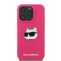 KARL LAGERFELD futerał do IPHONE 16 Pro Max kompatybilny z MagSafe KLHMP16XSCHPPLF (Sil Choupette Head Print) fuksja