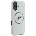 KARL LAGERFELD futerał do IPHONE 16 kompatybilny z MagSafe KLHMP16SSKCHTCE (Silicone KC Heads) beżowy